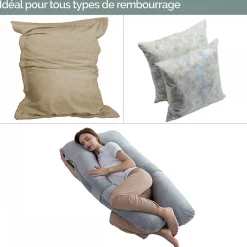 Vivezen Flocons de mousse polyuréthane de rembourrage recyclée - 1000 L -* Coussin