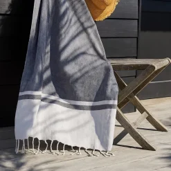 Best Ornami Fouta à franges 90x180cm, Flota