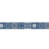 Clearance Plage Frise adhésive autocollante 15 cm X 300 cm, décorative, motif carreaux de ciment ancien, azulejos bleu, revêtement mural décoratif