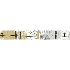 Sale Plage Frise adhésive ethnique africaine, 10 cm X 300 cm, déco graphique traditionnelle, décoration murale intérieure