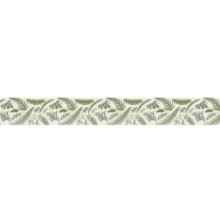 Plage Frise décorative adhésive, setermoen, illustration des feuilles botaniques vertes, 9 cm X 300 cm* Frise Murale