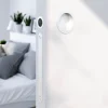 GoodHome Galandage rond à visser Minzh mat blanc Ø55mm* Poignée Cuvette|Poignée De Porte Coulissante