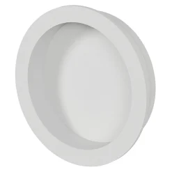 GoodHome Galandage rond à visser Minzh mat blanc Ø55mm* Poignée Cuvette|Poignée De Porte Coulissante