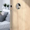 Sale GoodHome Galandage rond à visser Minzh effet nickel satin gris Ø55mm