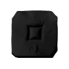 Best Douceur D'Intérieur Galette 4 rabats 36 x 36 x 3.5 cm polyester uni essentiel Noir
