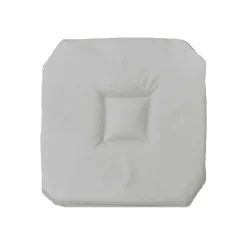 Douceur D'Intérieur Galette 4 rabats 36 x 36 x 3.5 cm polyester uni essentiel Gris* Galette De Chaise
