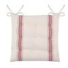 Lovely Casa Galette de chaise - - Effet tapissier d'antan (40x40 cm - Rouge)* Galette De Chaise