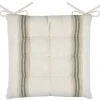 Lovely Casa Galette de chaise - - Effet tapissier d'antan (40x40 cm - Vert)* Galette De Chaise