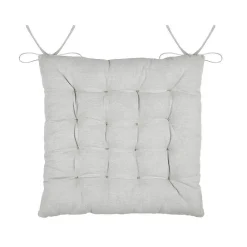 Hot Lovely Casa Galette de chaise cerf style montagne en coton (40x40 cm - Naturel)