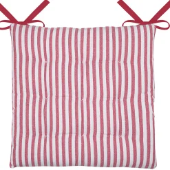 Hot Lovely Casa Galette de chaise double face à 9 points en polycoton (40x40 cm - Rouge)