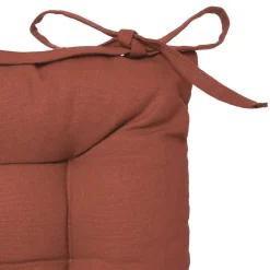 Atmosphera Créateur D'Intérieur Galette de chaise en coton terracotta 38x38 cm - Atmosphera* Galette De Chaise