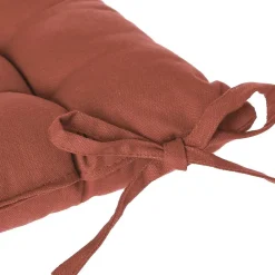 Atmosphera Créateur D'Intérieur Galette de chaise en coton terracotta 38x38 cm - Atmosphera* Galette De Chaise