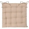 Atmosphera Créateur D'Intérieur Galette de chaise en coton lin 38x38 cm - Atmosphera* Galette De Chaise