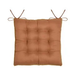 Hot Lovely Casa Galette de chaise imitation fourrure (40x40 cm - Bronze)
