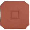 Online Lovely Casa Galette de chaise italienne et unie (40x40 cm - Terracotta)