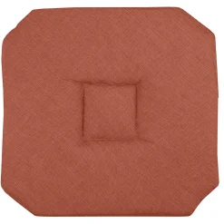 Online Lovely Casa Galette de chaise italienne et unie (40x40 cm - Terracotta)