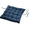 Outlet Paris Prix Galette de Chaise Matelassée "Essentiel" 40x40cm Bleu Marine