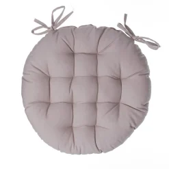 Atmosphera Créateur D'Intérieur Galette de chaise ronde en coton lin D38 cm - Atmosphera* Galette De Chaise