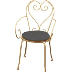 Tendances et Créations Galette de chaise ronde Peps anthracite ø38 cm, ép.30 mm* Galette De Chaise