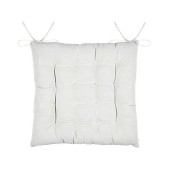 Outlet Lovely Casa Galette de chaise style campagne chic (38x38 cm - Ecru)