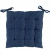 Hot Paris Prix Galette de Chaise "Texas" 40x40cm Bleu