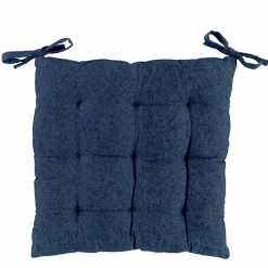 Hot Paris Prix Galette de Chaise "Texas" 40x40cm Bleu