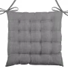 Lovely Casa Galette de chaise unie en 16 points (40x40 cm - Gris anthracite)* Galette De Chaise