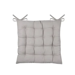 Hot Lovely Casa Galette de chaise unie et classique (38x38 cm - Naturel)