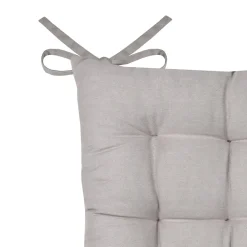 Hot Lovely Casa Galette de chaise unie et classique (38x38 cm - Naturel)