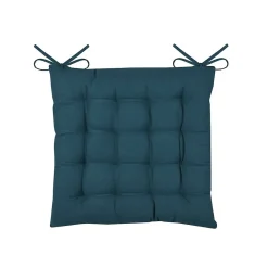 Lovely Casa Galette de chaise unie et classique (38x38 cm - Vert emeraude)* Galette De Chaise