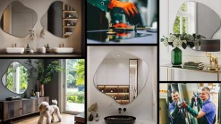 Best Tulup Grand Miroir Irrégulier 77x77 cm Forme Tache