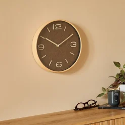 Atmosphera Créateur D'Intérieur Horloge Ellis marron tonka D30cm - Atmosphera* Horloge