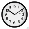 Atmosphera Créateur D'Intérieur Horloge en plastique - D22 cm - Noir- Atmosphera* Horloge