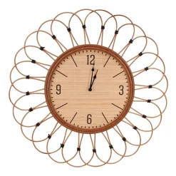 Clearance Ornami Horloge en rotin 60cm, Areza -