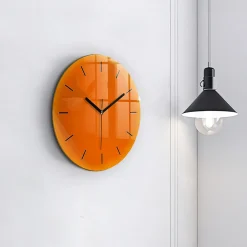 Hot Wallfluent Horloge murale fi30 cm Aiguilles noires Orange 1 pcs