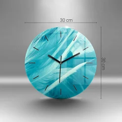 Hot Wallfluent Horloge murale fi30 cm Aiguilles noires Orange 1 pcs