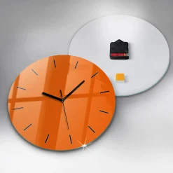 Hot Wallfluent Horloge murale fi30 cm Aiguilles noires Orange 1 pcs