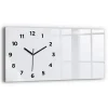 Discount Wallfluent Horloge murale 60x30 cm Avec chiffres Aiguilles noires Blanc cassé 1 pcs