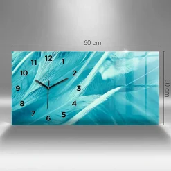 Discount Wallfluent Horloge murale 60x30 cm Avec chiffres Aiguilles noires Blanc cassé 1 pcs