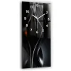 Discount Wallfluent Horloge murale 30x60 cm Avec chiffres Aiguilles blanches Abstraction 1 pcs