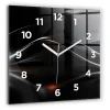Best Wallfluent Horloge murale 60x60 cm Avec chiffres Aiguilles blanches Abstraction 1 pcs