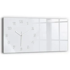 Hot Wallfluent Horloge murale 60x30 cm Avec chiffres Aiguilles blanches Couleur blanc cassé 1 pcs