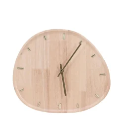 Clearance Ornami Horloge organique en bois 35x30cm