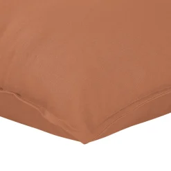 Clearance GoodHome Housse de coussin 100% coton Hiva terracotta l.45 x H.45cm