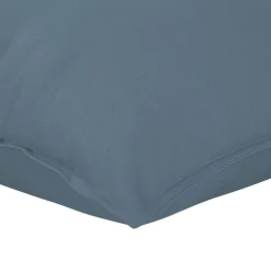 Clearance GoodHome Housse de coussin 100% coton Hiva bleu l.60 x H.60cm
