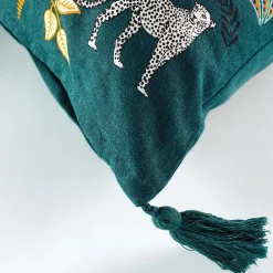 Douceur D'Intérieur Housse de coussin bleu en coton (40x40 cm - Bleu)* Housse De Coussin|Housse De Coussin