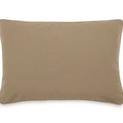 Hot Linnea Housse de coussin coton fil teint 55x80 cm HONO DÉCO marron camel