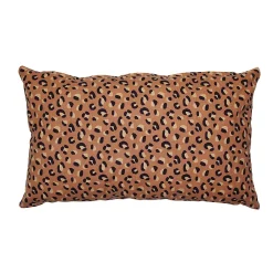 Best Ornami Housse de coussin en coton léopard L.50 x l.30cm