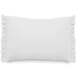 Sale Linnea Housse de coussin en mousseline de coton 55x80 cm cm + 5 cm ELZA blanc neige
