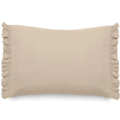 Discount Linnea Housse de coussin en mousseline de coton 40x60 cm cm + 5 cm ELZA beige ficelle